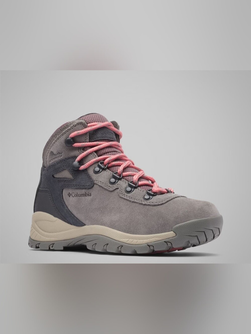 Columbia Lace-Up Waterproof Hiking Boot in Gray and Pink Brand New In Box - Picture 4 of 6